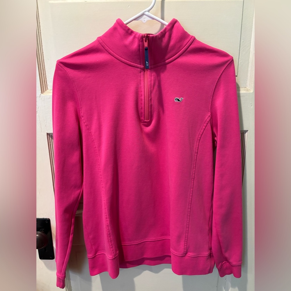 Women's Pink Quarter-Zip Pullover Vineyard Vines